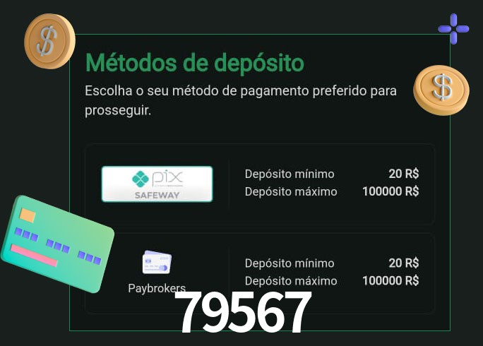 O cassino 79567 oferece uma grande variedade de métodos de pagamento